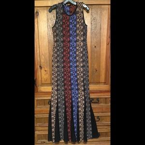 Multicolored Bodycon Maxi